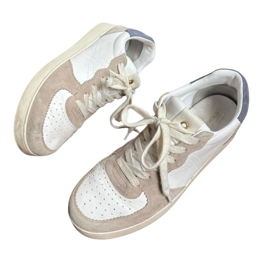 Veronica Beard Lennox Sneakers White Dusk Blue Women’s Size 11 M - Picture 12 of 15
